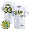 Men's Oakland Athletics Rickey Tribute style Vapor Premier Limited Jersey - All Stitched
