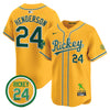 Men's Oakland Athletics Rickey Tribute style Vapor Premier Limited Jersey - All Stitched