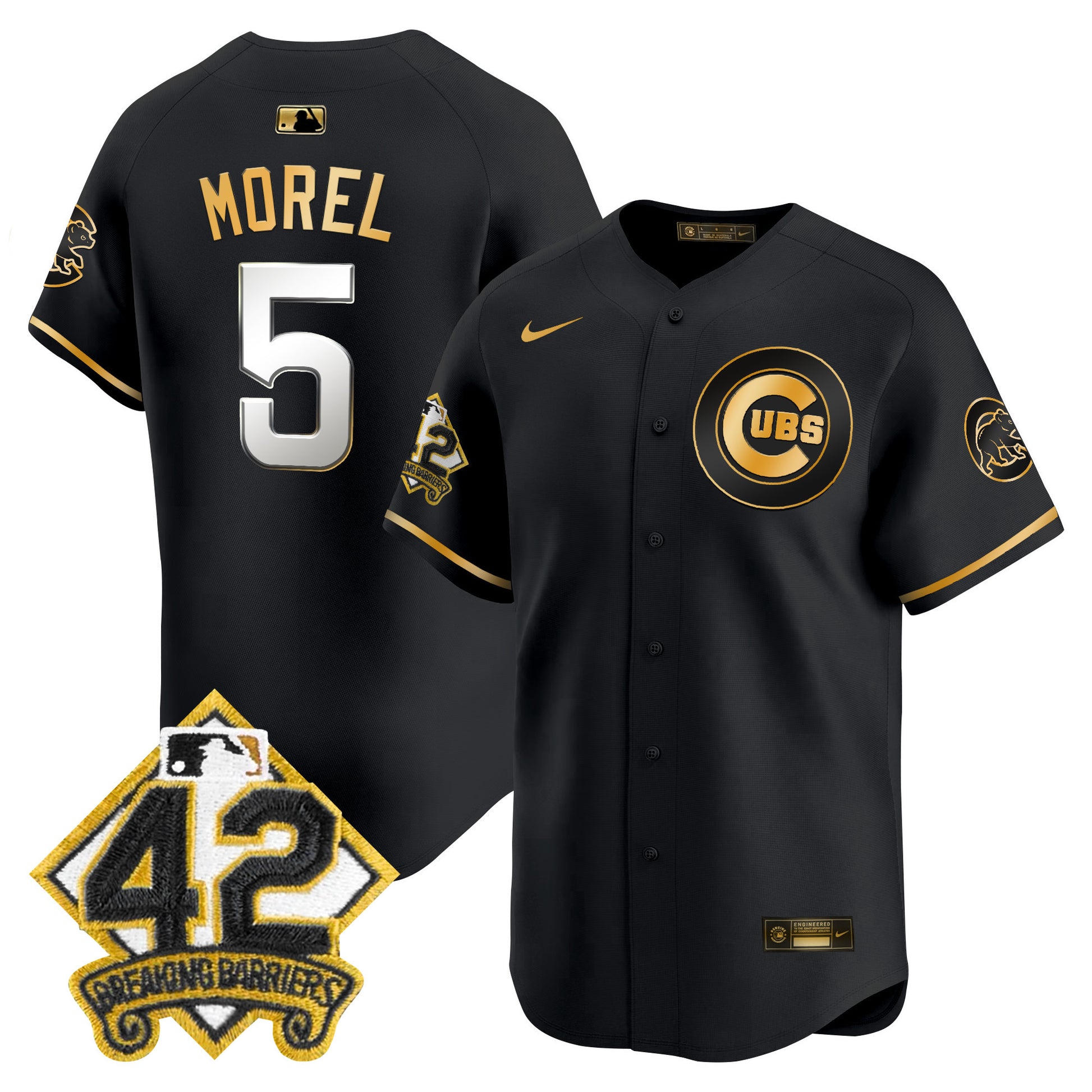 Men's Chicago Cubs 2025 Jackie Robinson Patch Vapor Premier Limited Jersey - All Stitched
