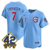 Men's Chicago Cubs 2025 Jackie Robinson Patch Vapor Premier Limited Jersey - All Stitched
