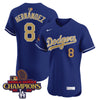 Men's Dodgers 2025 Gold Vapor Premier Elite Jersey - All Stitched