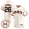 Men's San Francisco Giants 2025 Willie Mays Patch Vapor Premier Limited Jersey - All Stitched