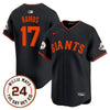 Men's San Francisco Giants 2025 Willie Mays Patch Vapor Premier Limited Jersey - All Stitched