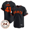 Men's San Francisco Giants 2025 Willie Mays Patch Vapor Premier Limited Jersey - All Stitched