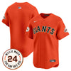 Men's San Francisco Giants 2025 Willie Mays Patch Vapor Premier Limited Jersey - All Stitched