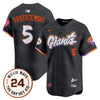 Men's San Francisco Giants 2025 Willie Mays Patch Vapor Premier Limited Jersey - All Stitched