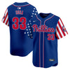 Men's Phillies 2025 Independence Day Vapor Premier Limited Jersey - All Stitched