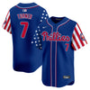 Men's Phillies 2025 Independence Day Vapor Premier Limited Jersey - All Stitched
