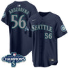 Seattle Mariners 2025 AL West Division Champions Jersey - All Stitched