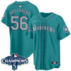 Seattle Mariners 2025 AL West Division Champions Jersey - All Stitched