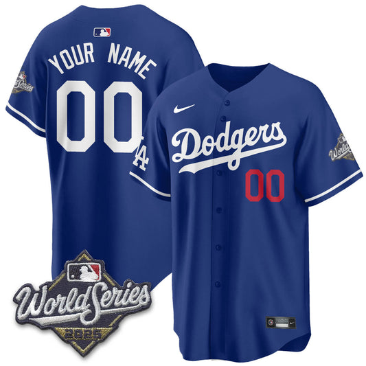 Custom Los Angeles Dodgers 2025 World Series Jersey - All Stitched