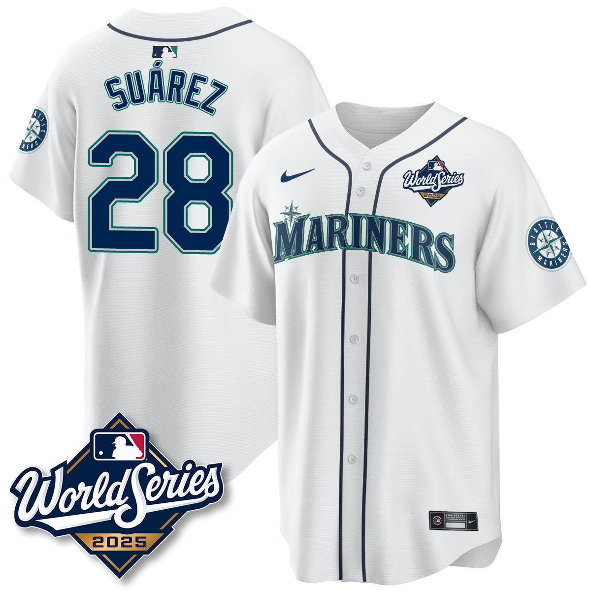 Seattle Mariners 2025 World Series Jersey - All Stitched