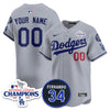 Custom Los Angeles Dodgers 2025 NL Champions Jersey - All Stitched