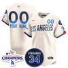 Custom Los Angeles Dodgers 2025 NL Champions Jersey - All Stitched