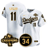 Los Angeles Dodgers 2025 NL Champions Jersey - All Stitched