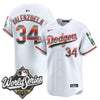 Men's Dodgers Mexico 2025 World Series Vapor Premier Limited Jersey - All Stitched