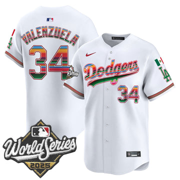 Men's Dodgers Mexico 2025 World Series Vapor Premier Limited Jersey - All Stitched