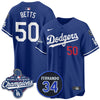 Los Angeles Dodgers 2025 World Series Champions Jersey - All Stitched