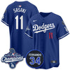 Los Angeles Dodgers 2025 World Series Champions Jersey - All Stitched