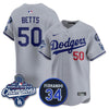 Los Angeles Dodgers 2025 World Series Champions Jersey - All Stitched