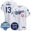 Los Angeles Dodgers 2025 Back To Back Champions Jersey - All Stitched