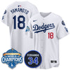 Los Angeles Dodgers 2025 Back To Back Champions Jersey - All Stitched