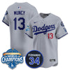 Los Angeles Dodgers 2025 Back To Back Champions Jersey - All Stitched
