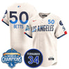 Los Angeles Dodgers 2025 Back To Back Champions Jersey - All Stitched