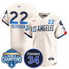 Los Angeles Dodgers 2025 Back To Back Champions Jersey - All Stitched