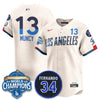 Los Angeles Dodgers 2025 Back To Back Champions Jersey - All Stitched