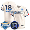 Los Angeles Dodgers 2025 Back To Back Champions Jersey - All Stitched