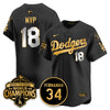 Los Angeles Dodgers 2025 Back To Back Champions Jersey - All Stitched