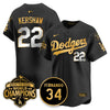 Los Angeles Dodgers 2025 Back To Back Champions Jersey - All Stitched
