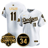 Los Angeles Dodgers 2025 Back To Back Champions Jersey - All Stitched