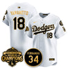 Los Angeles Dodgers 2025 Back To Back Champions Jersey - All Stitched
