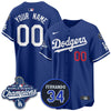 Los Angeles Dodgers 2025 World Series Champions Custom Jersey - All Stitched