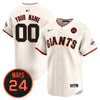 San Francisco Giants 2024 Willie Mays Patch Vapor Premier Limited Custom Jersey V3 - All Stitched