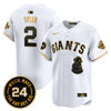 Men's San Francisco Giants 2024 Willie Mays Patch Vapor Premier Limited Jersey V4 - All Stitched