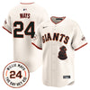 Men's San Francisco Giants 2024 Willie Mays Patch Vapor Premier Limited Jersey V4 - All Stitched