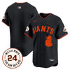 Men's San Francisco Giants 2024 Willie Mays Patch Vapor Premier Limited Jersey V4 - All Stitched