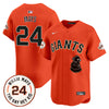 Men's San Francisco Giants 2024 Willie Mays Patch Vapor Premier Limited Jersey V4 - All Stitched