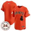 Men's San Francisco Giants 2024 Willie Mays Patch Vapor Premier Limited Jersey V4 - All Stitched