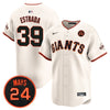 Men's San Francisco Giants 2024 Willie Mays Patch Vapor Premier Limited Jersey V3 - All Stitched