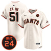 Men's San Francisco Giants 2024 Willie Mays Patch Vapor Premier Limited Jersey V3 - All Stitched