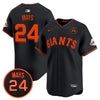 Men's San Francisco Giants 2024 Willie Mays Patch Vapor Premier Limited Jersey V3 - All Stitched