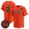 Men's San Francisco Giants 2024 Willie Mays Patch Vapor Premier Limited Jersey V3 - All Stitched