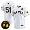 Men's San Francisco Giants 2024 Willie Mays Patch Vapor Premier Limited Jersey V3 - All Stitched