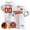 Washington Redskins 75th Patch Throwback Vapor Premier Limited Custom Jersey - All Stitched