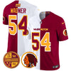 Washington Half Redskins & Commanders Vapor Limited Jersey - All Stitched