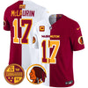 Washington Half Redskins & Commanders Vapor Limited Jersey - All Stitched